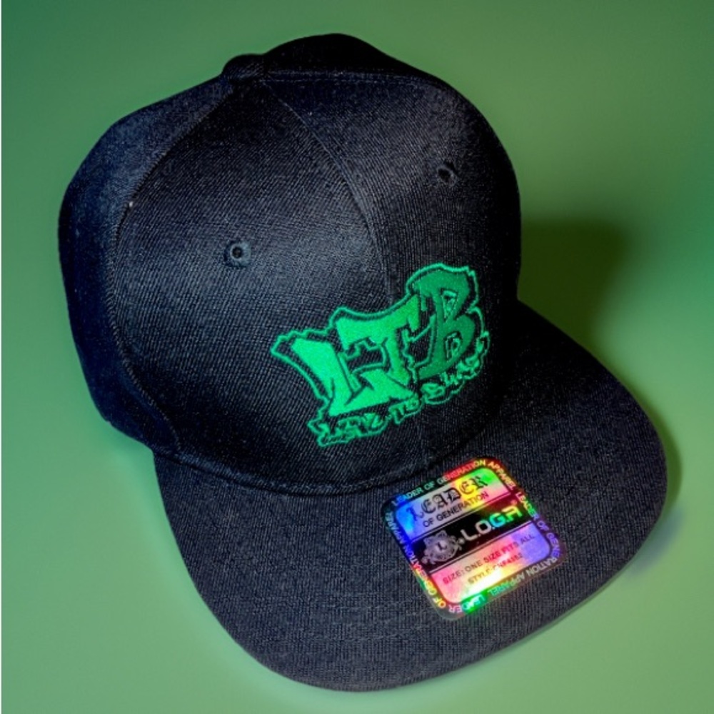 Leader of Generation LTB “Live To Blaze” Black & Neon Green Snapback Hat